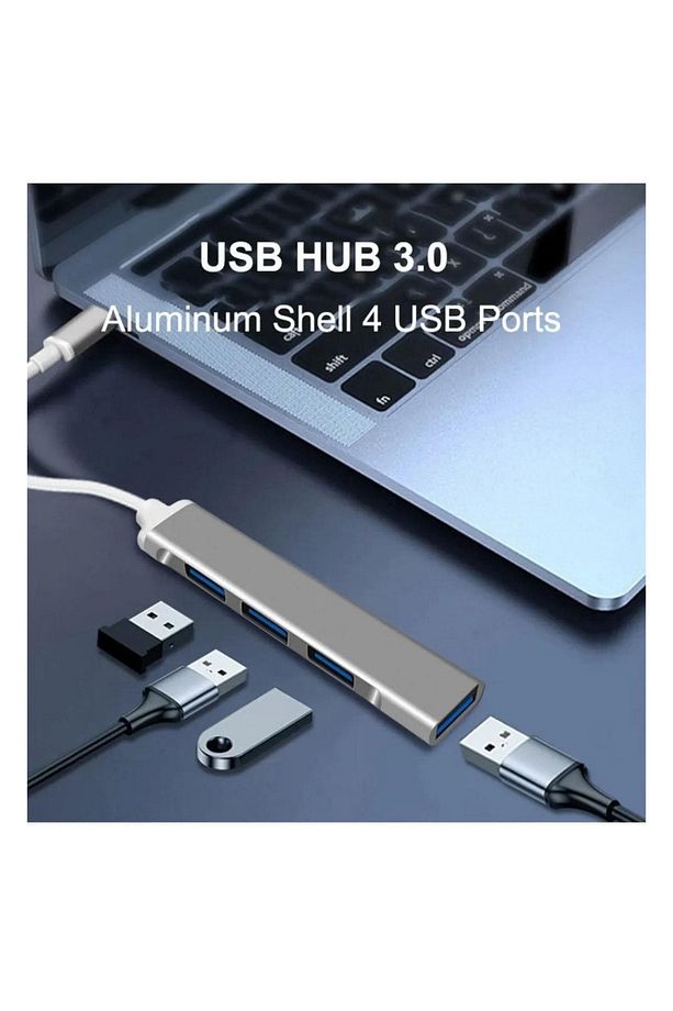 Type-c To Usb Hub 4 Port Çoklayıcı Macbook Ile Uyumlu Çoğaltıcı Type C To Usb Converter Hub - 3