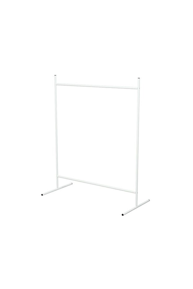 White Garment Dot Rectangular Hanging Clothes Rack - 2