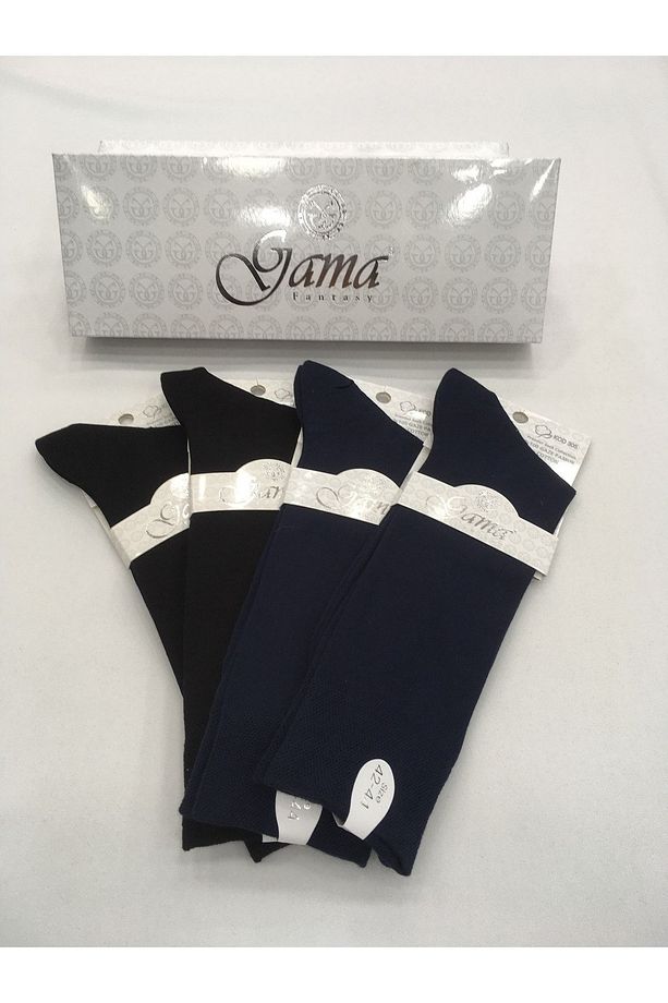 4 Adet %100 Gaze Pamuk ( Cotton ) Naylonsuz Çift Tabanlı Yazlık Ince Erkek Çorabı - 1