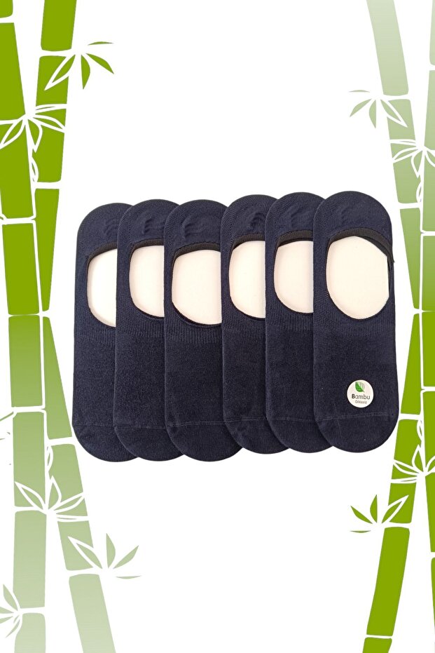 Bamboo Ballerina Silicone Non-Slip Seamless Unisex 6-Piece Socks