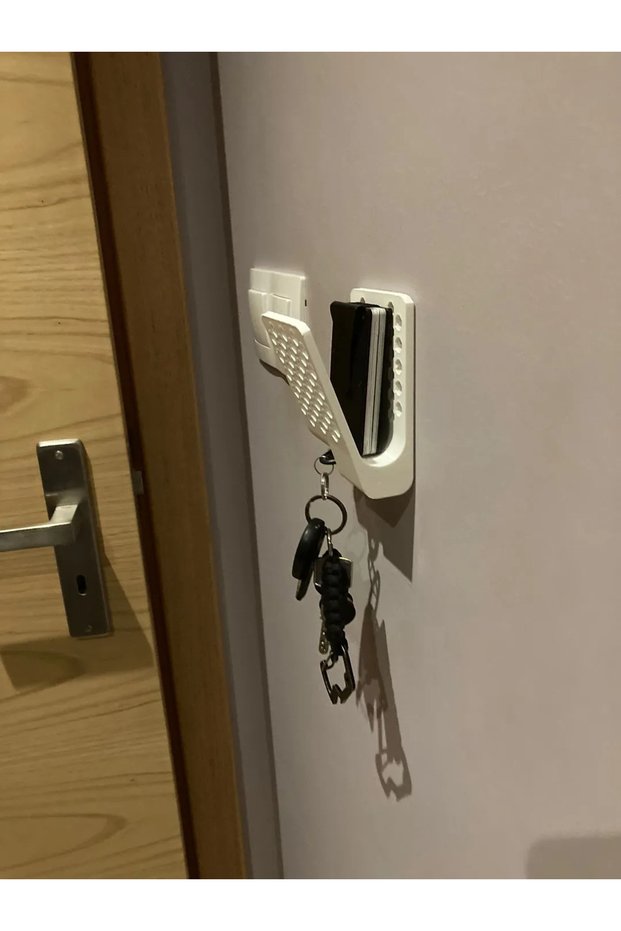 Wallet and Keys Wall Hanger Key Hanger Keychain Cypnova White