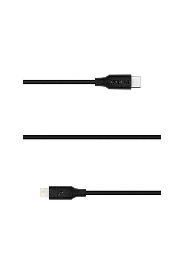 Type-C to Lightning iPhone Modelleri için Hızlı Şarj ve Data Kablosu 40cm (Siyah) - 3