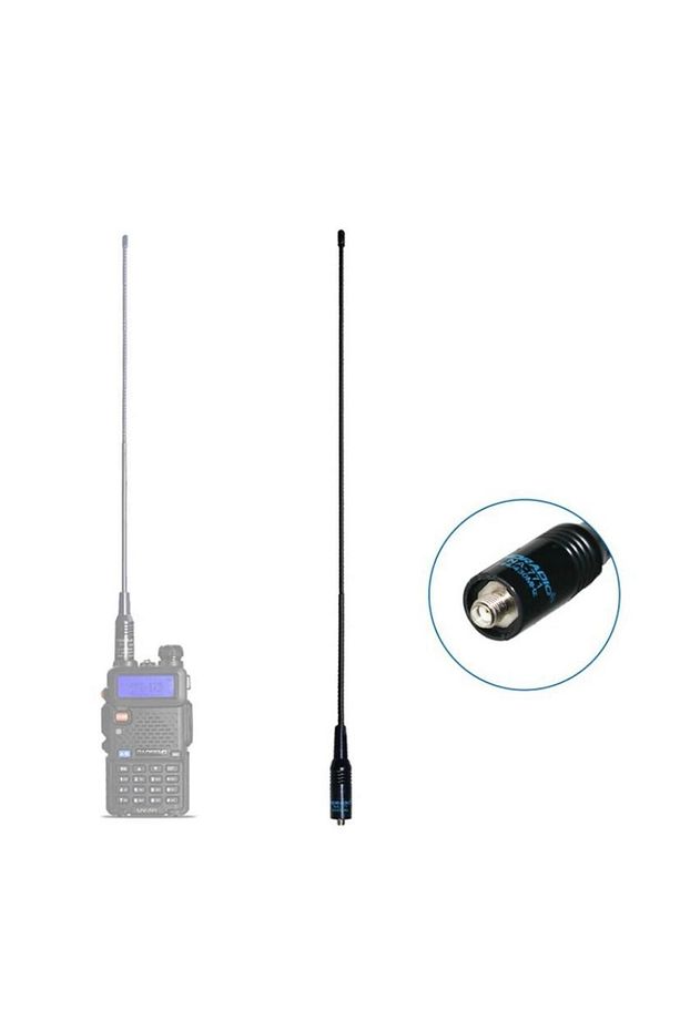 Dual NA 771 Uhf Vhf El Telsiz Anteni 38 Santim Esnek kırbaç Wouxun Hyt vb lerine - 4