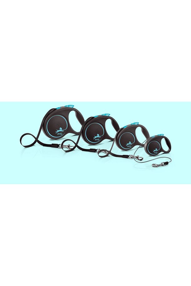 Black Design Şerit Uzayan Gezdirme Tasması - 6