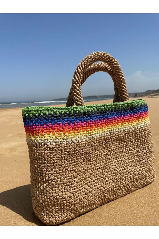 Juno Istanbul Freya Handmade Hasır Çanta - 6