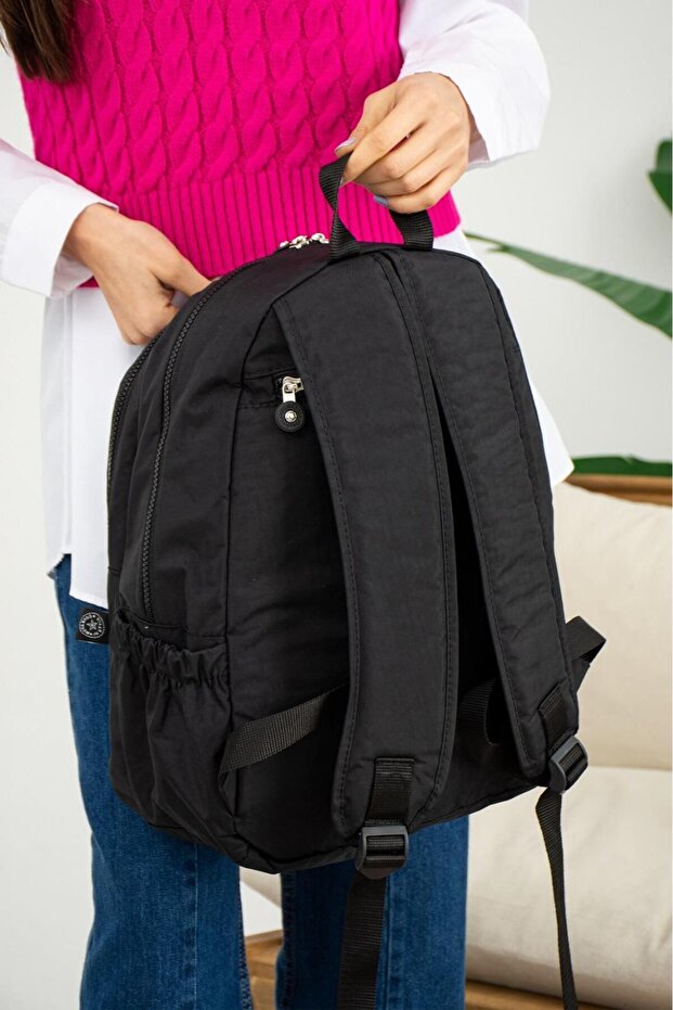 Mega Large Size Black School Backpack - 3