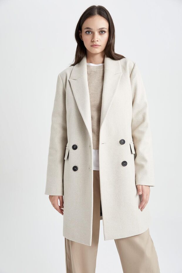 Regular Fit Kaşe Kaban A0907ax23wn - 3