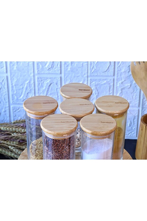 Atbyhome 37 Piece Spice Box Set with Rotating Stand - 12 Piece Spice Box Set-With Spoon-65 Piece Label - 4