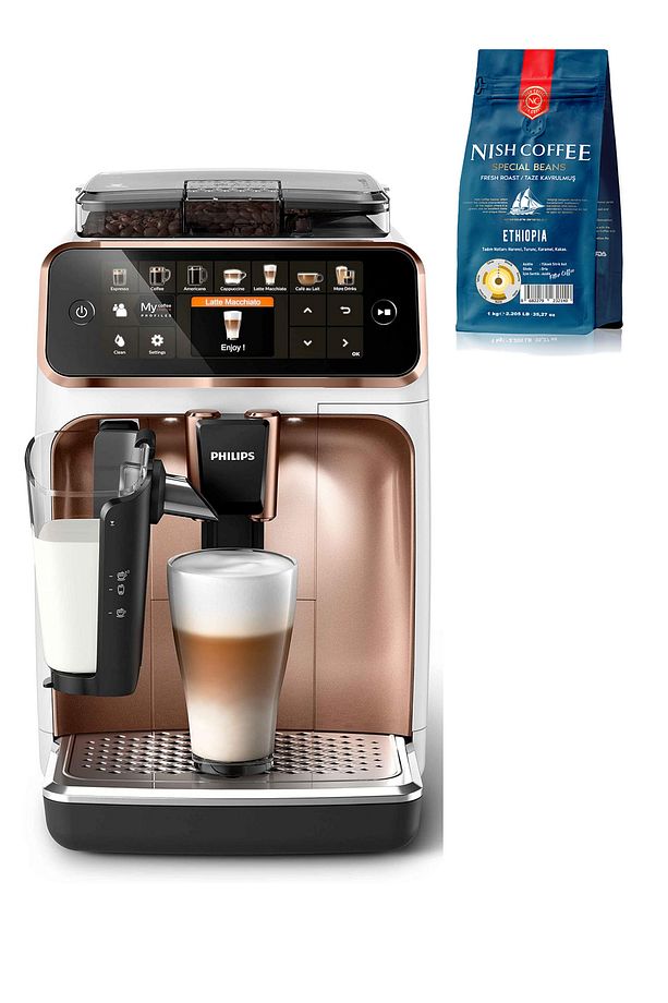 Espresso Makinesi, LatteGo Süt Sistemi, AquaClean Filtre 1 Kg Çekirdek Kahve Hediye - 1