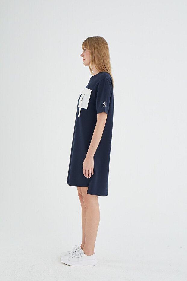 21196  BASKILI ELBİSE - 2