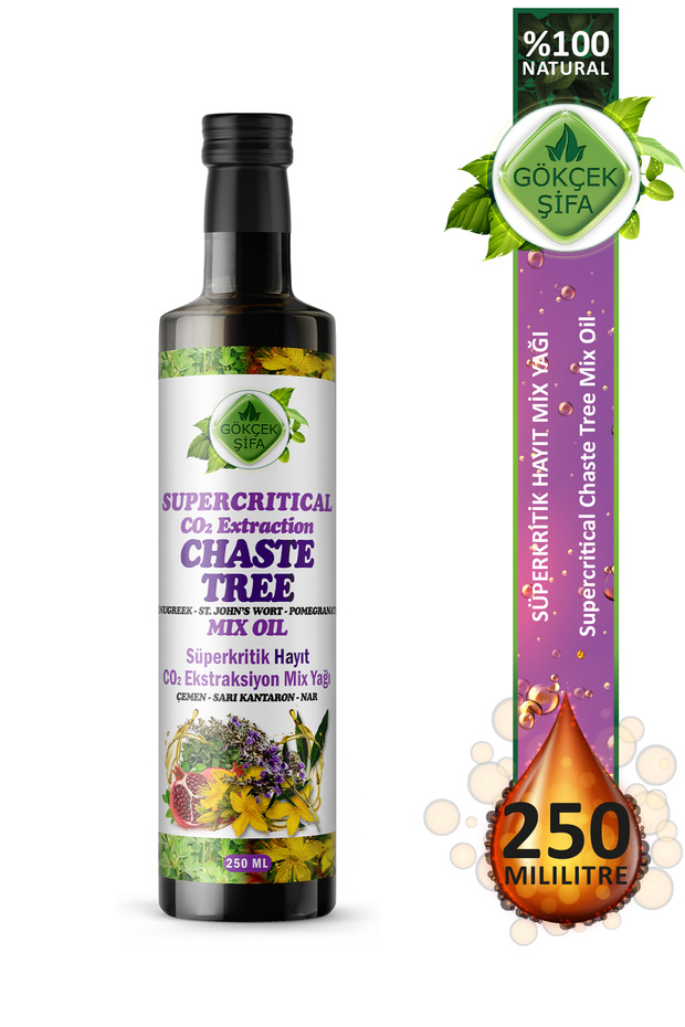Hayıt Süperkritik Mix Yağı 250 ml (CHASTE TREE SUPERCRİTİCAL MİX OİL) - 1