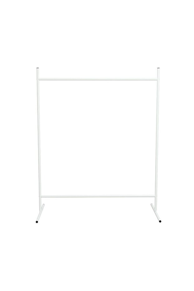 White Garment Dot Rectangular Hanging Clothes Rack - 5