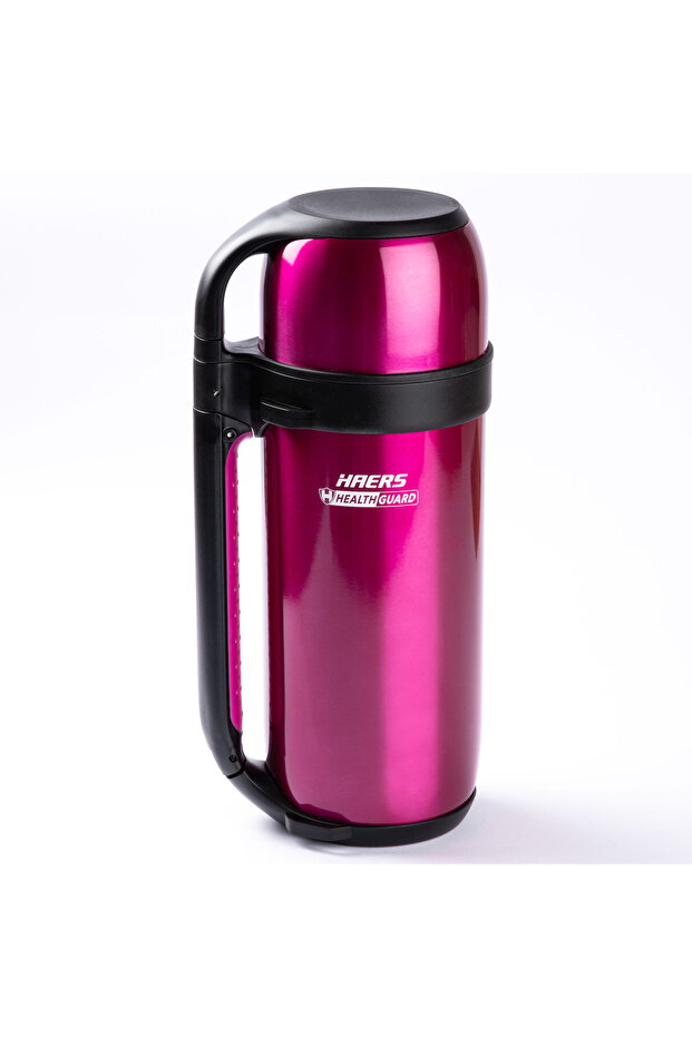 Red Double Layer Stainless Steel Thermos with Glue - 1.5L