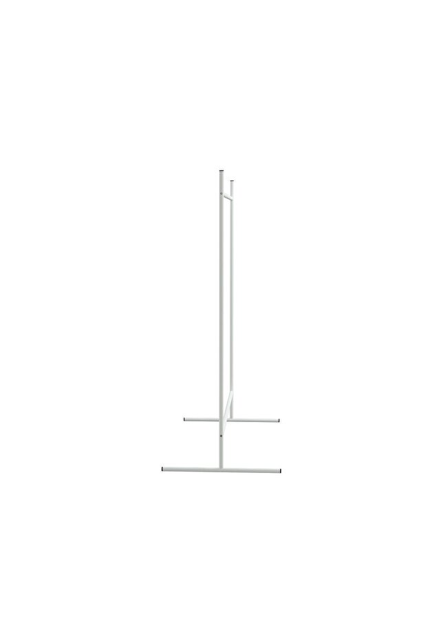 White Garment Dot Rectangular Hanging Clothes Rack - 4