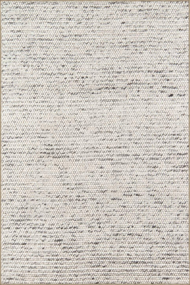 Gray Dotted Decorative Carpet and Washable Carpet Miravip9620