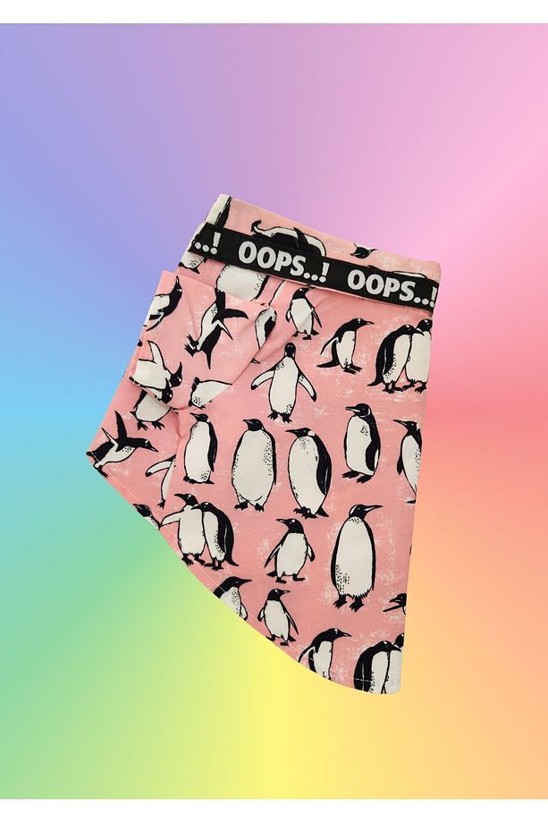 PENGUEN DESENLİ, PEMBE Köpek gömleği - 1