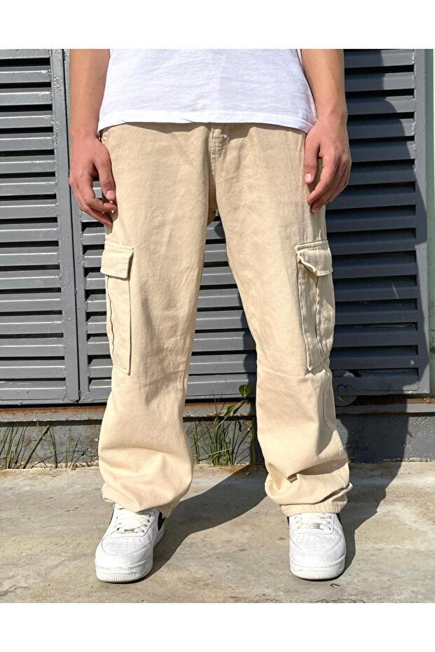 Pantaloni cargo largi premium - 5