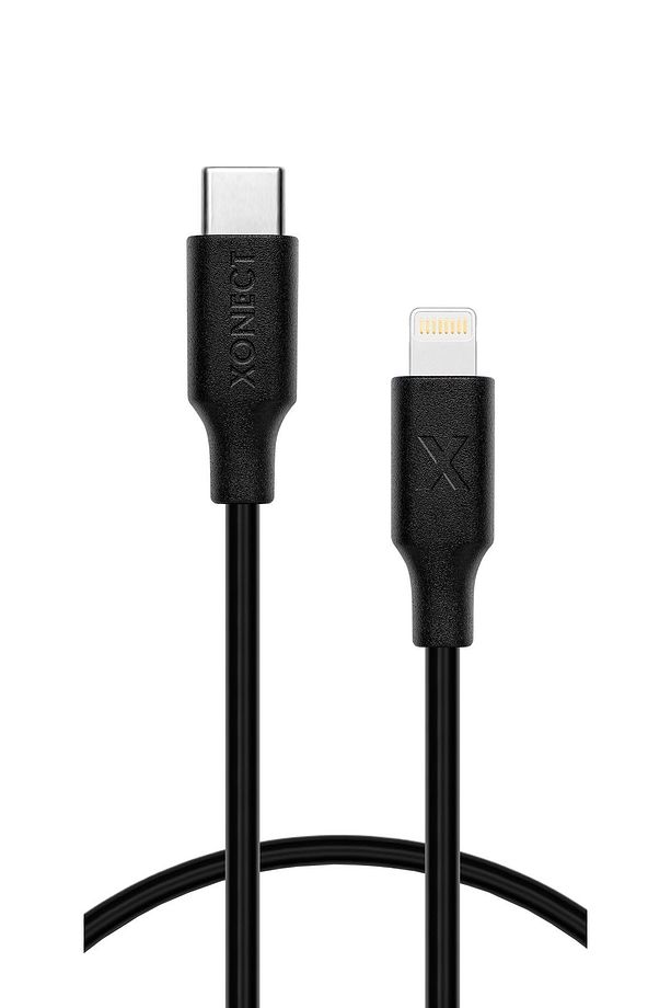 Type-C to Lightning iPhone Modelleri için Hızlı Şarj ve Data Kablosu 40cm (Siyah) - 5