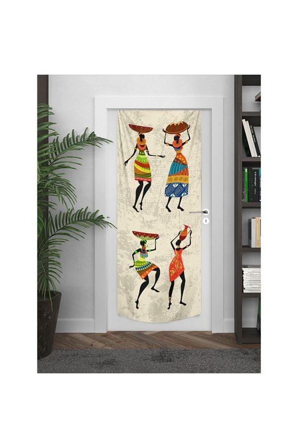 African Womans Kapı Örtüsü - 1