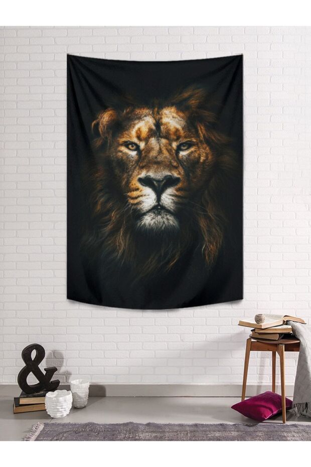 Aslan Duvar Örtüsü - 1