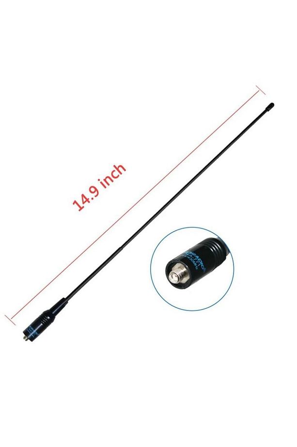Dual NA 771 Uhf Vhf El Telsiz Anteni 38 Santim Esnek kırbaç Wouxun Hyt vb lerine - 2