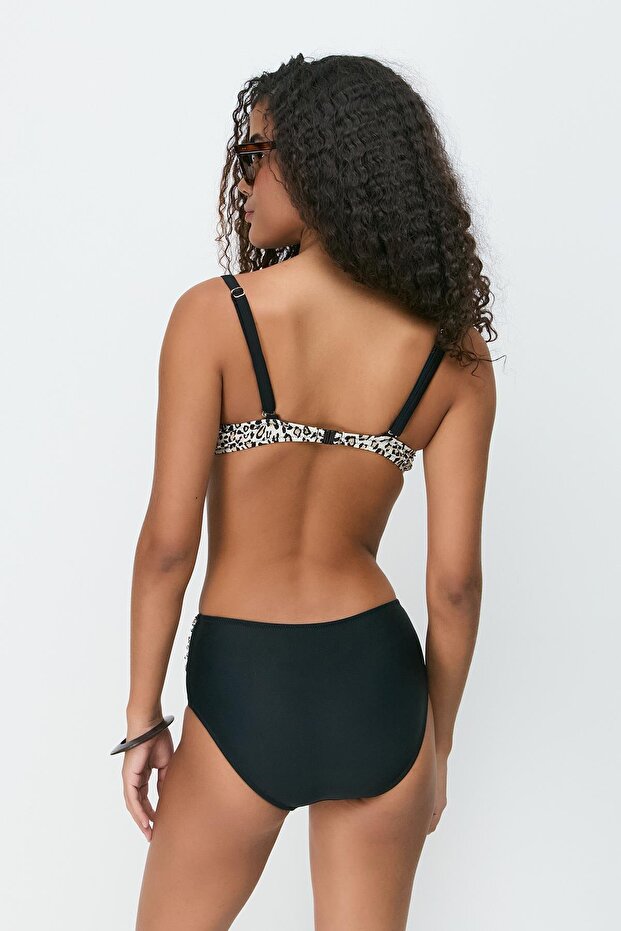 Leopard Patterned Covered Bikini Set - 3288 - 5