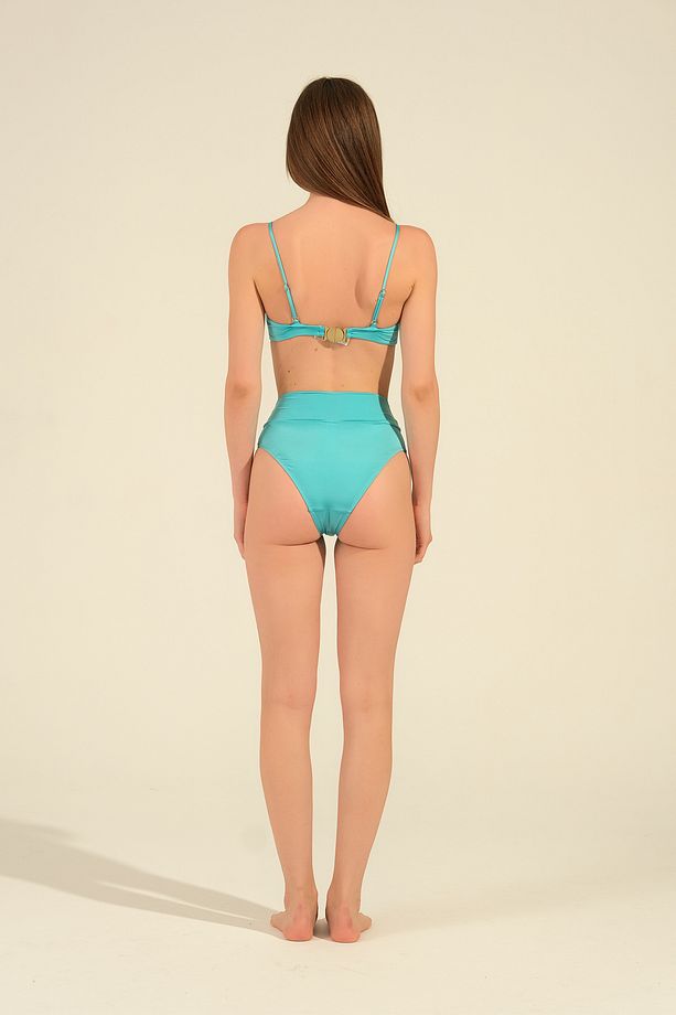 Mira Bralet Aksesuarlı Yüksek Bel Bikini Takımı - 2