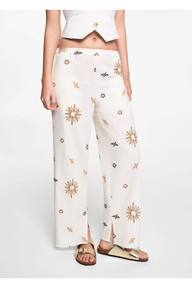 Sun Patterned Pants - 5