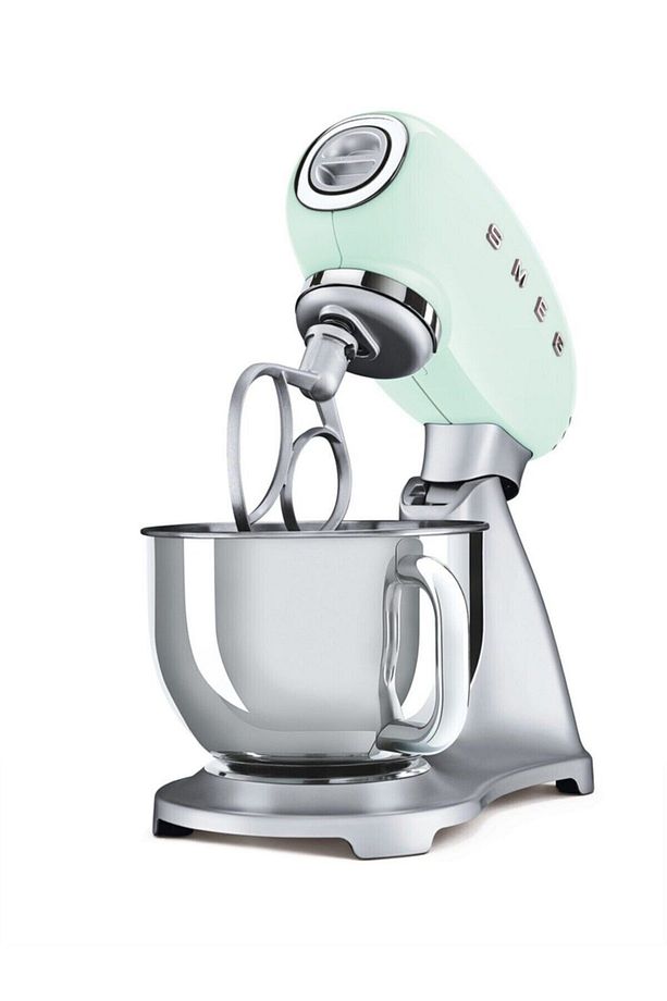 50's Style Retro Pastel Yeşil Stand Mikser Smf01pgeu - 4