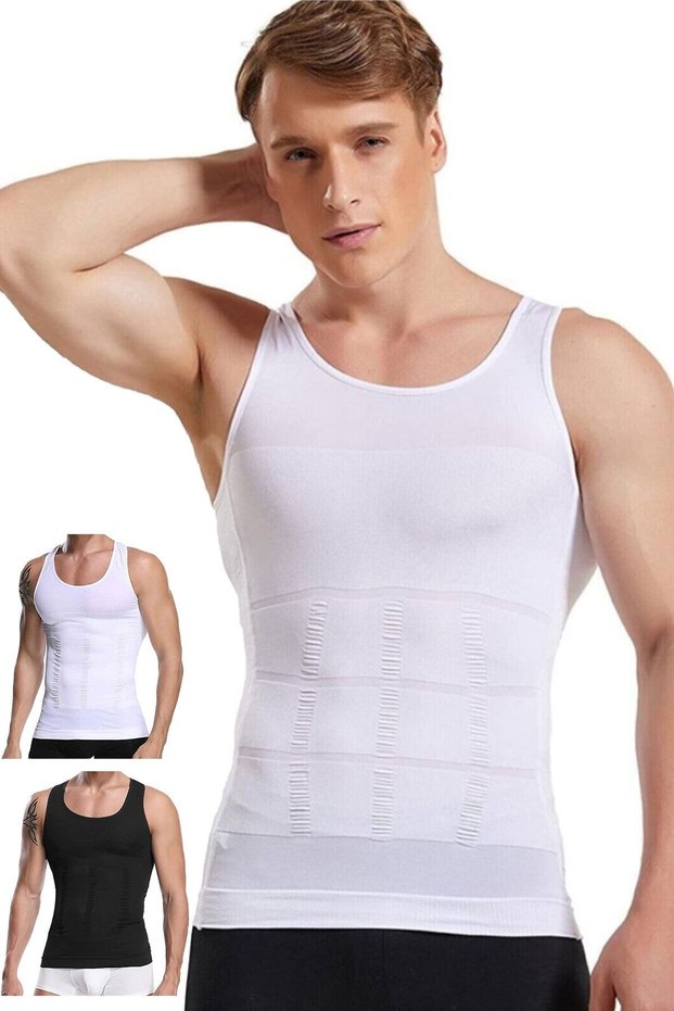 Men's Corset Athlete White Waist Corset Size 2 Slimming Upright Posture Assistant Recovery Athlete Corset