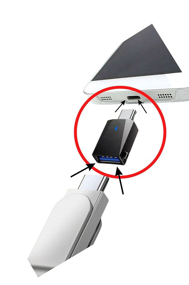 Type-c To Usb 3.0 Veri Aktarımı Otg Çevirici Dönüştürücü Adaptör Yüksek Hızlı - 2