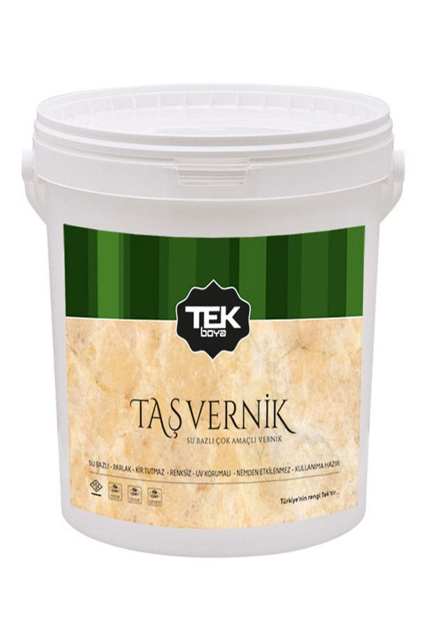 Tek Su Bazlı Taş Vernik Renksiz 2,5 Lt - 1