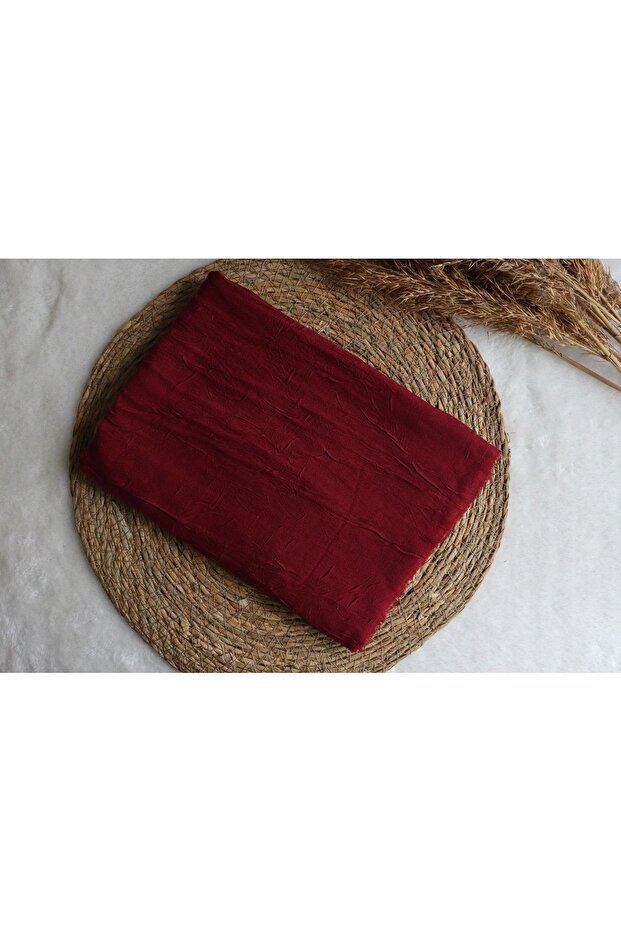 Bordo Bambu Kraş Şal - 1