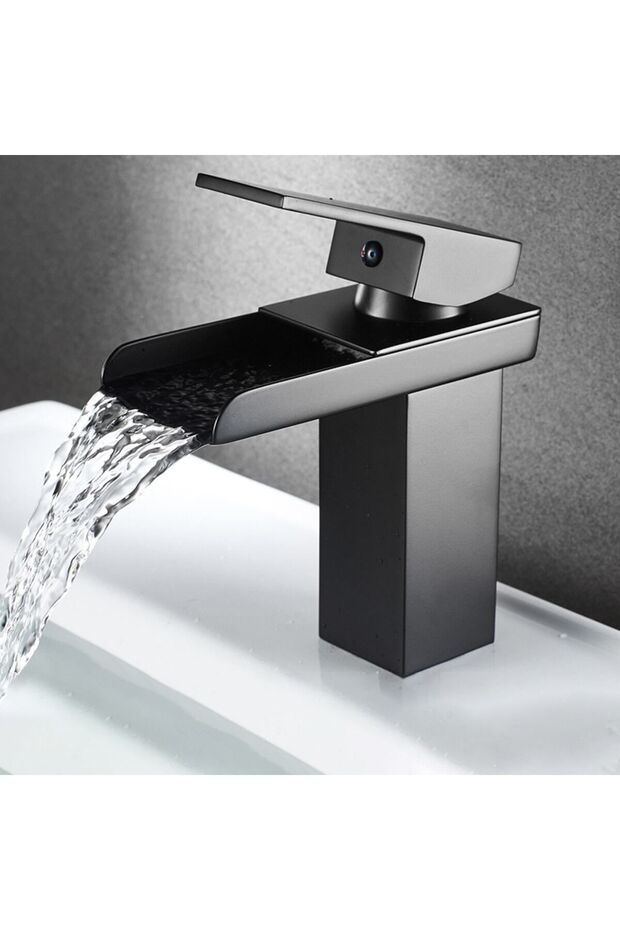 Black Washbasin Faucet New Basin Model High Quality Luxury Washbasin Tap Double Inlet Fixture