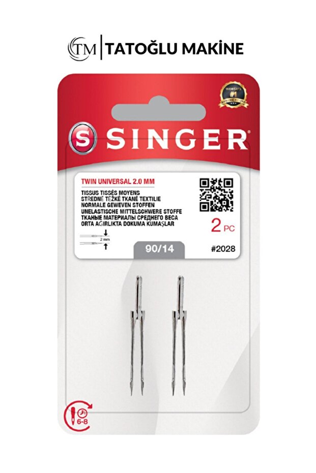 2028-14 Çift Iğne 2mm - 1