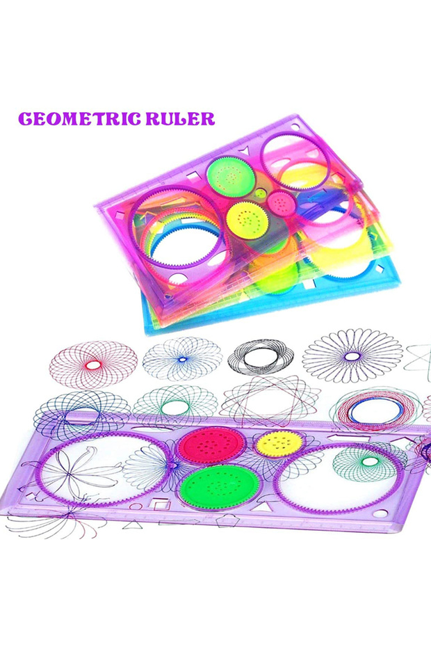 Geometry Spirograph Pattern Design Set - Creative Art Crafts for Children - 3