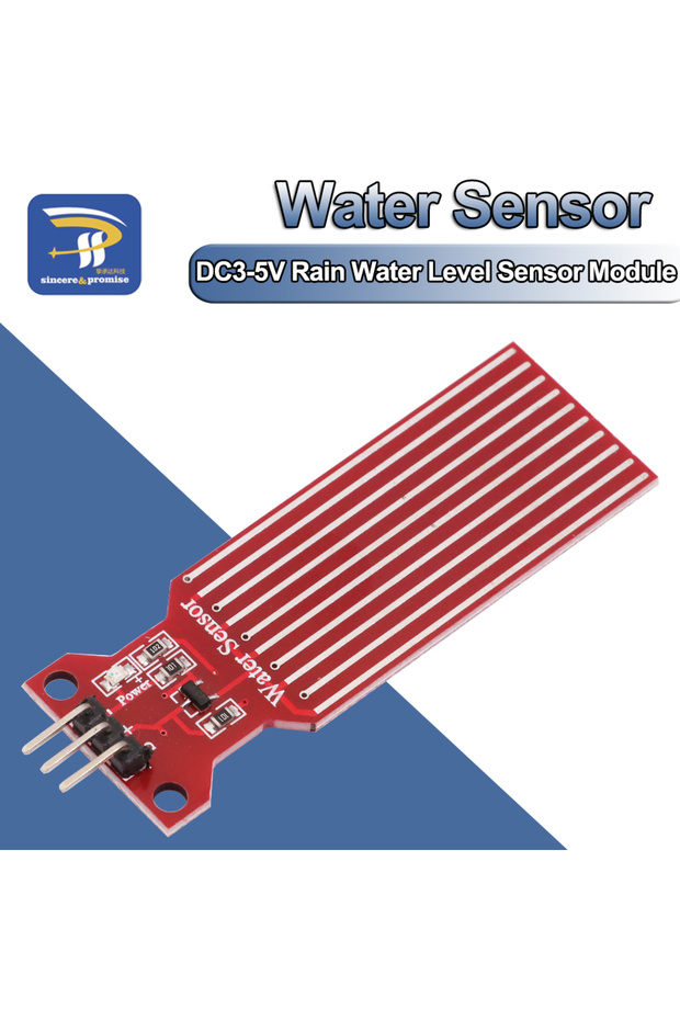 DC 3V-5V Rain Water Level Sensor Module Detection Liquid Surface Depth Height for Arduino DIY Com... - 1