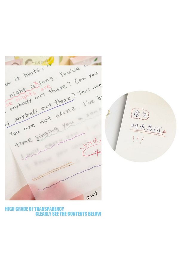 Yapışkanlı Şeffaf Post-it 50 Adet - 3