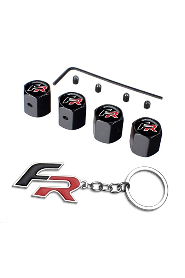 Seat Leon 1998-2005 Fr Logo Valve Cover With Allen Anti-Theft Safe And Keychain