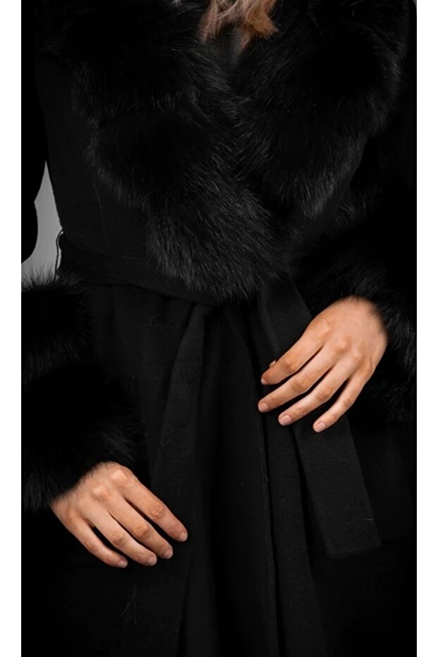 Siyah Kaşmir Kaban - 5