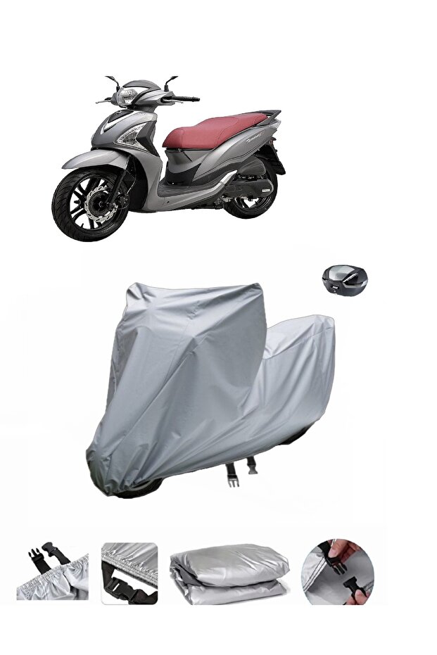 Not Compatible with Sym Symphony Sr 125 Waterproof Motorcycle Tarpaulin Rear Bag