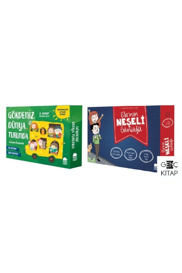 2. Sınıf Okuma Kitapları 2 Set Birarada 20 Kitap Gökdeniz Dünya Turunda Ela'nın Neşeli Günlüğü
