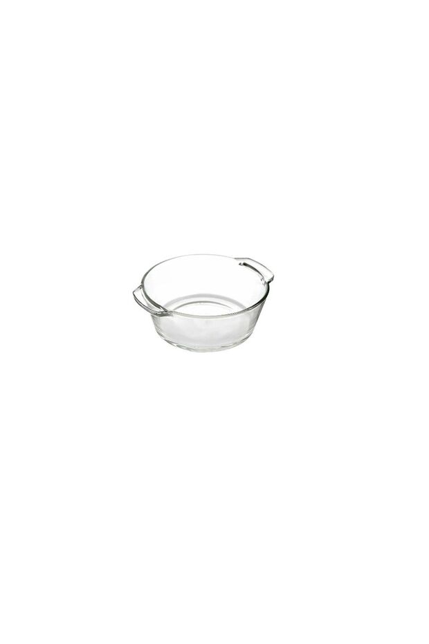 Yanpa Trade 4-Piece Round Glass Bowl Set with Handles for Breakfast, Jam, and Snack Servings