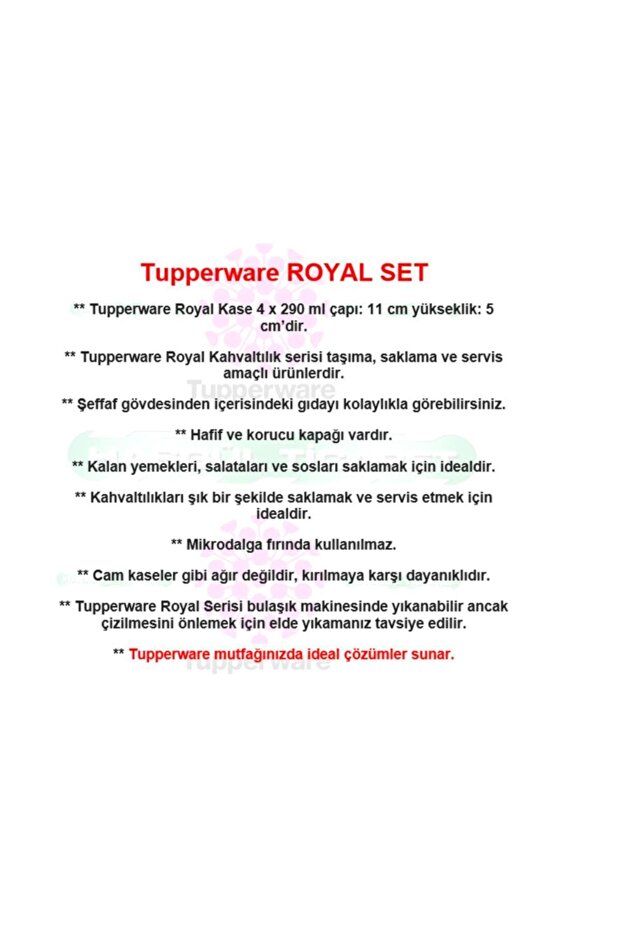 290 Ml Kahvaltılık Saklama Kabı Set - 3