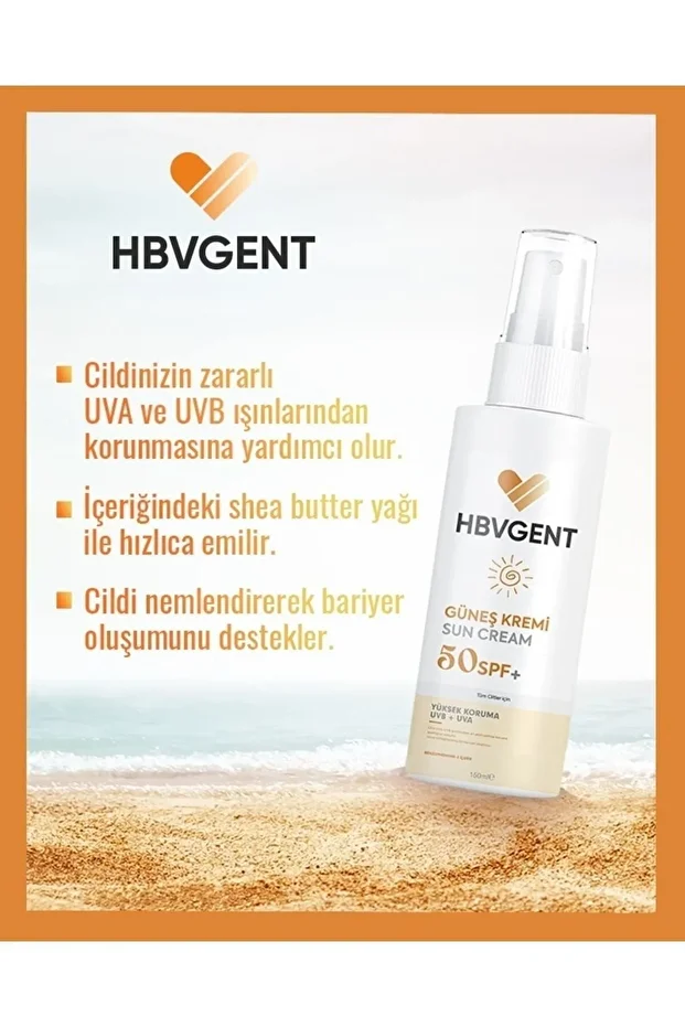 () Hbvgent Güneş Kremi 50 Spf+ Yüksek Koruma Uvb+uva - 2