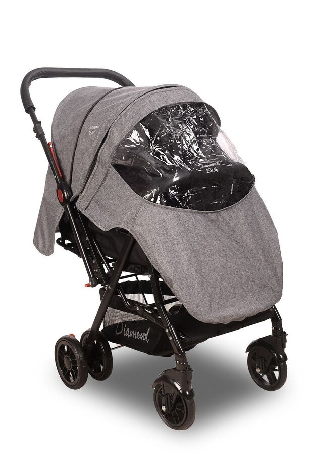 Gri Sapphire Çift Yönlü Bebek Arabası - 6