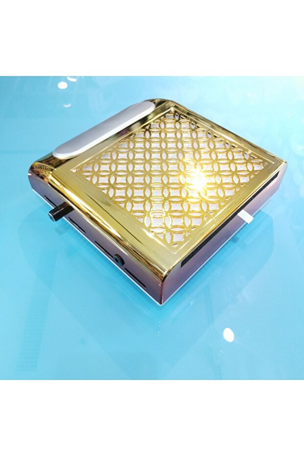 Professional Nail Dust Collector 120W 30000RPM Lightweight Design Gold Gradient Color