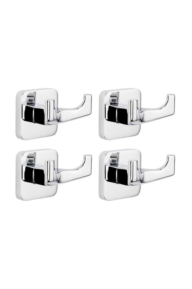Square Bathrobe Hanger 71723 4 Pieces