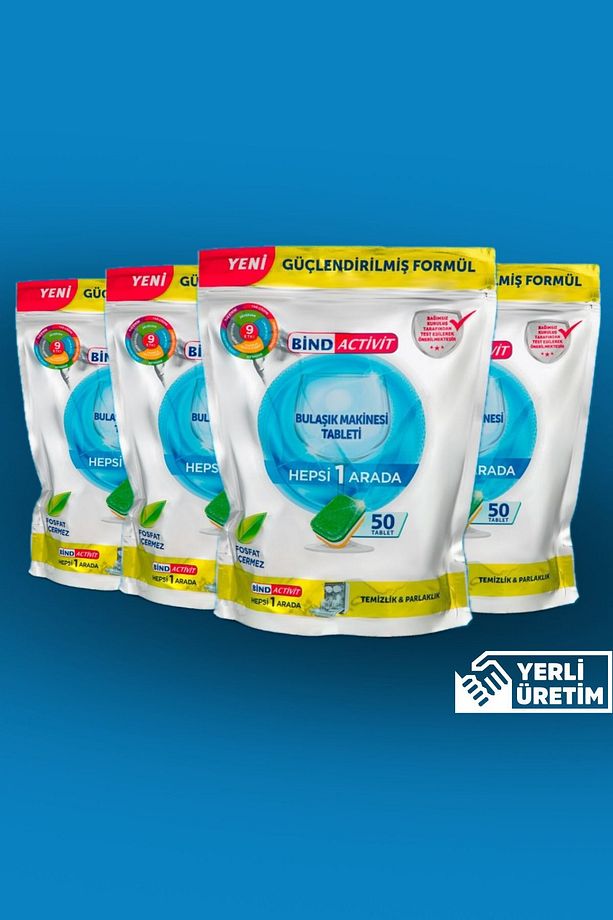 Activit Bulaşık Makinesi Tableti Hepsi Bir Arada 50 Li - 4 Lü Paket - 1