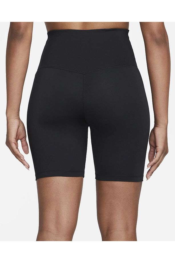 Dri-FIT One Yüksek Belli 18 cm Kadın Bisiklet Şortu, Kadın Siyah Şort Tayt - 3